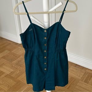 Cope Dark Turquoise Romper